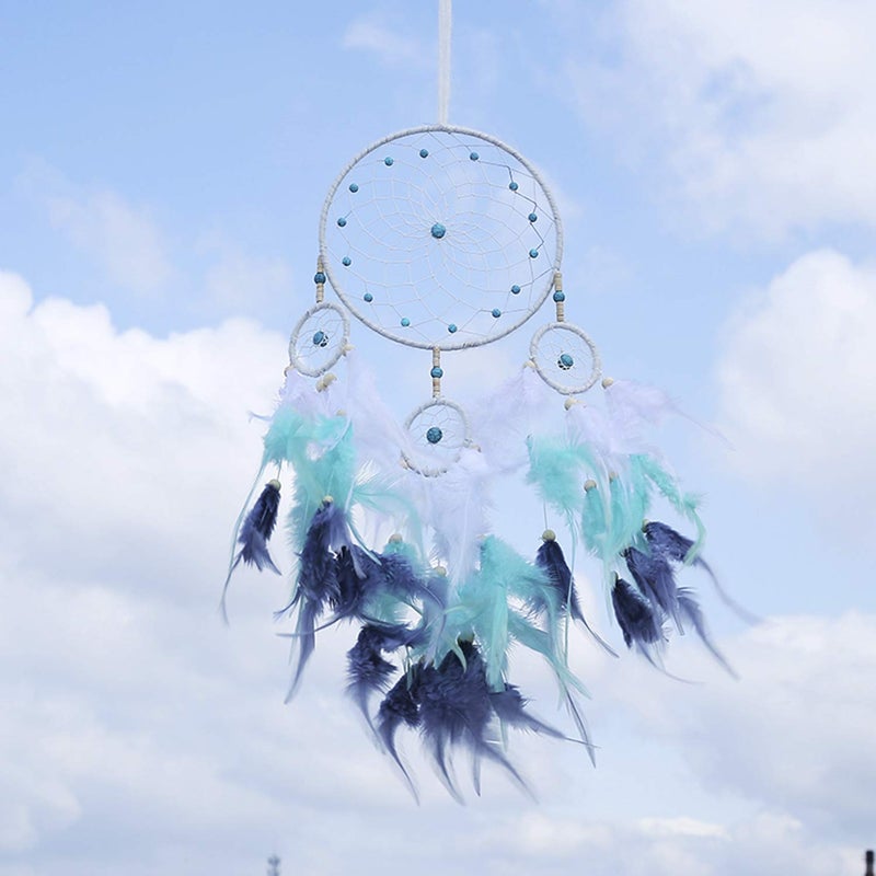 Keponbee Boho Dream Catcher Home Decor for Girls Bedroom, Dream Catcher Room Decor Unique Find Blue Dream Catchers - Image 4